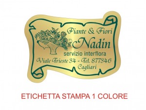 Etichette adesive per fioristi, fiorai e vivaisti (mm 45X33)  (cod.6G)